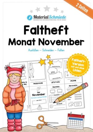 Faltheft: Monat November