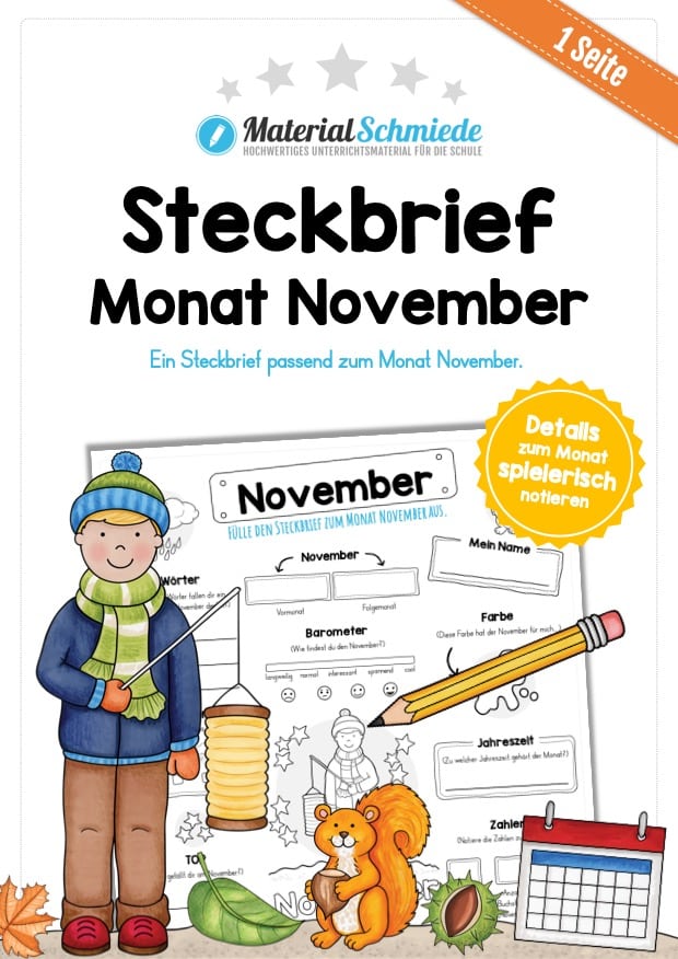 Steckbrief: Monat November