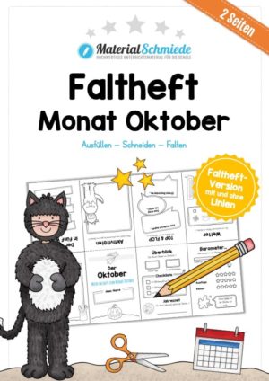 Faltheft: Monat Oktober