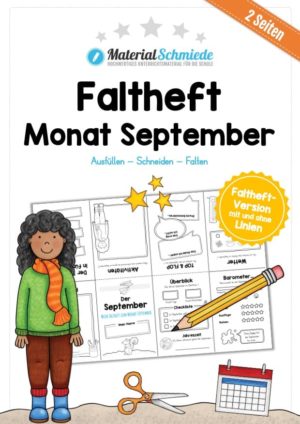 Faltheft: Monat September