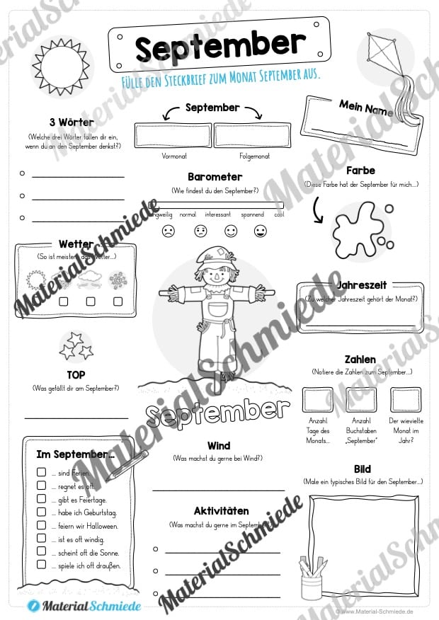 Steckbrief: Monat September (Vorschau)