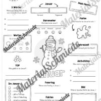 Steckbrief: Monat Januar (Vorschau)