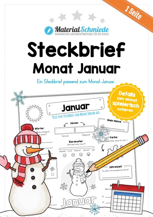 Steckbrief: Monat Januar