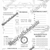 Steckbrief: Die Woche (Arbeitsblatt)