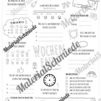 Steckbrief: Mein Wochenende (Arbeitsblatt)