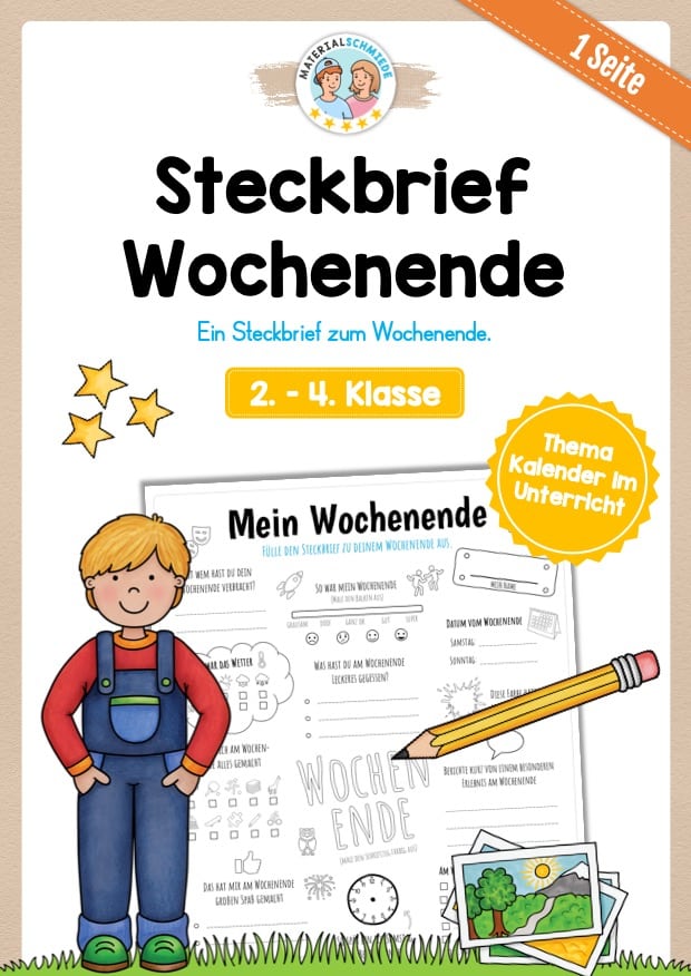 Steckbrief: Mein Wochenende