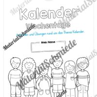 Kalender: Thema Wochentage (Arbeitsblatt 01)