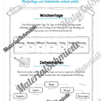 Kalender: Thema Wochentage (Arbeitsblatt 02)