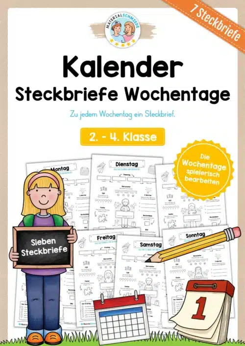 Kalender: 7 Steckbriefe zu den Wochentagen