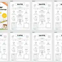 Kalender: 7 Steckbriefe zu den Wochentagen (Überblick)