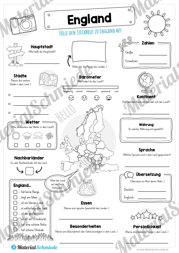 Steckbrief England