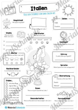 Steckbrief Italien (Vorschau)