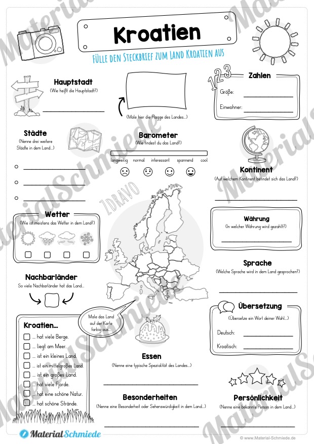 Steckbrief Kroatien (Vorschau)