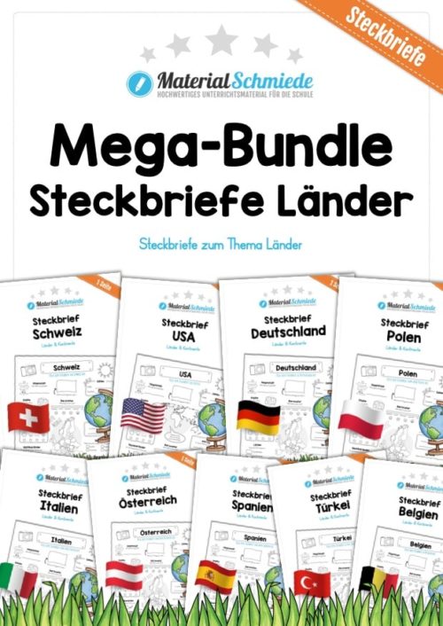 Mega-Bundle: Steckbriefe Länder