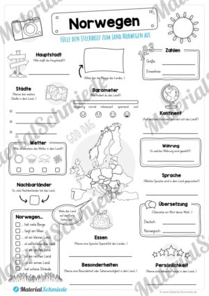 Steckbrief Norwegen (Vorschau)