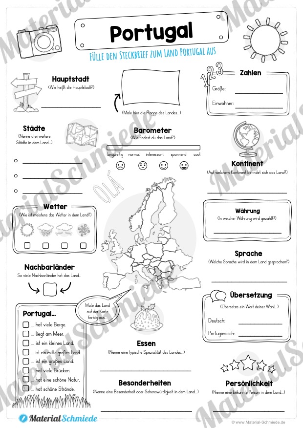 Steckbrief Portugal (Vorschau)