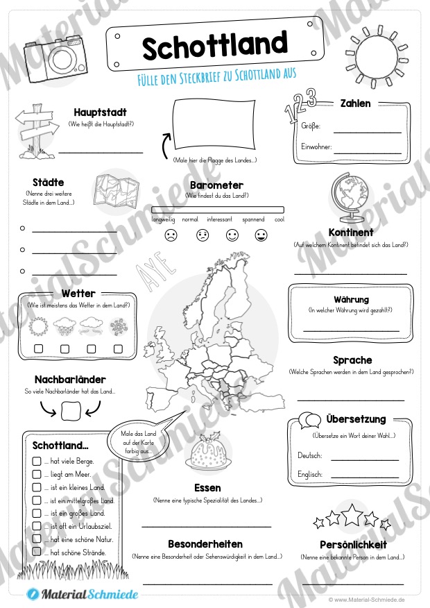 Steckbrief Schottland (Vorschau)