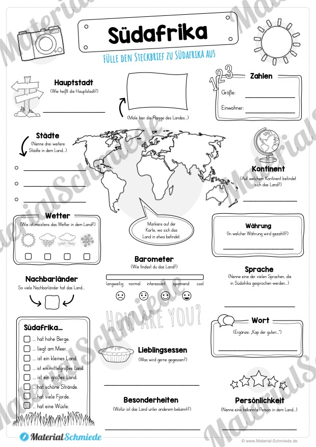 Steckbrief Südafrika (Vorschau)