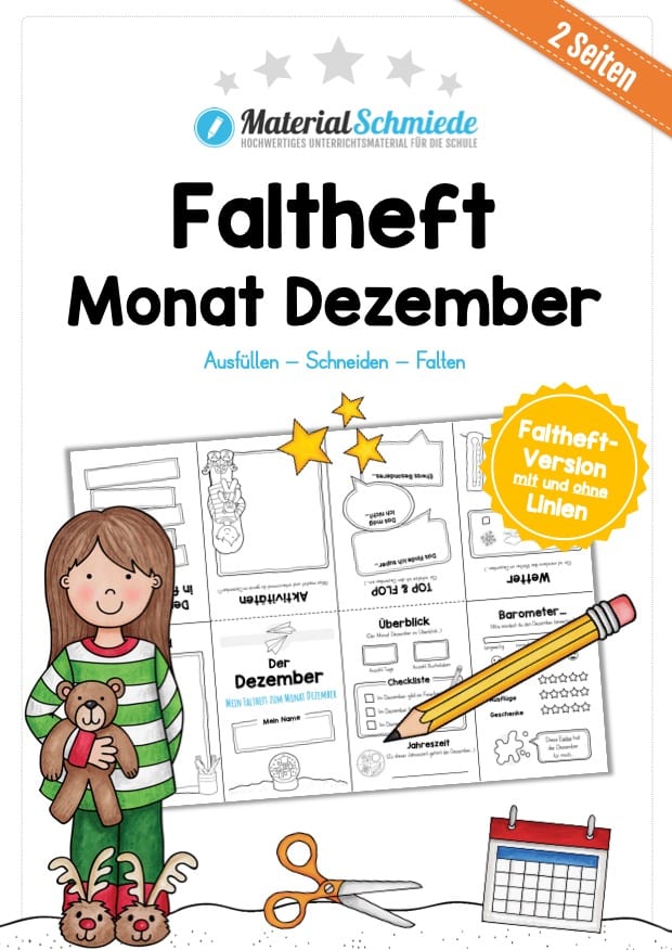 Faltheft: Monat Dezember