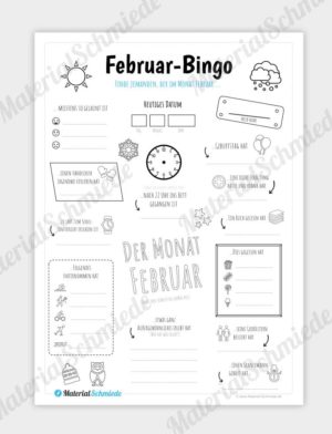 Februar Bingo