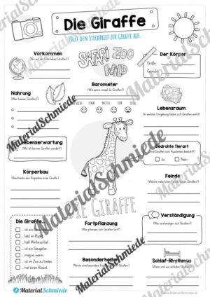 Steckbrief Giraffe (Vorschau)