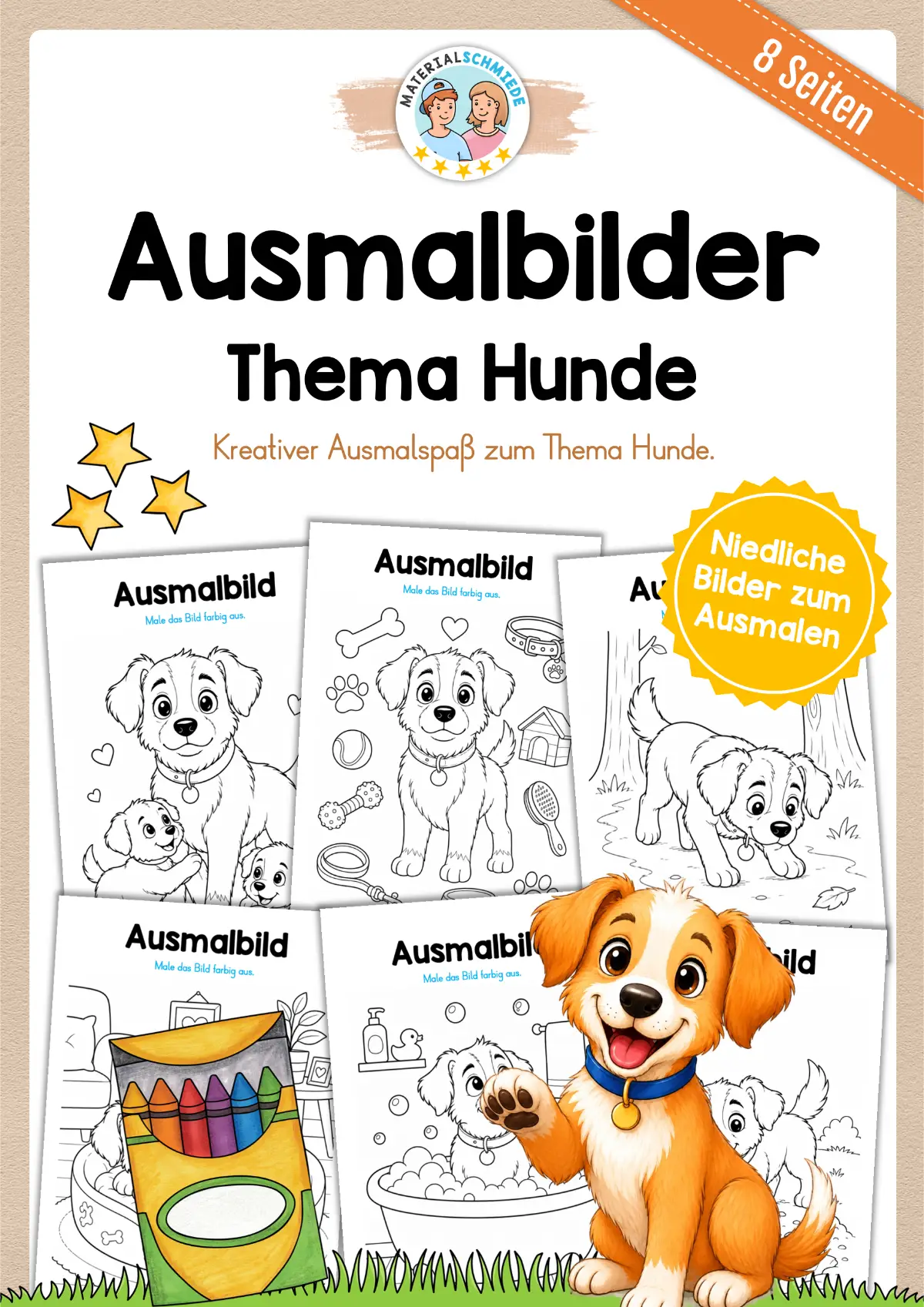 Ausmalbilder Hunde