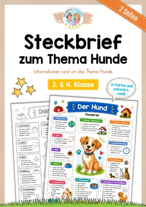 Info-Steckbrief Hund (3. & 4. Klasse)