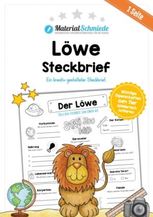 Steckbrief Löwe