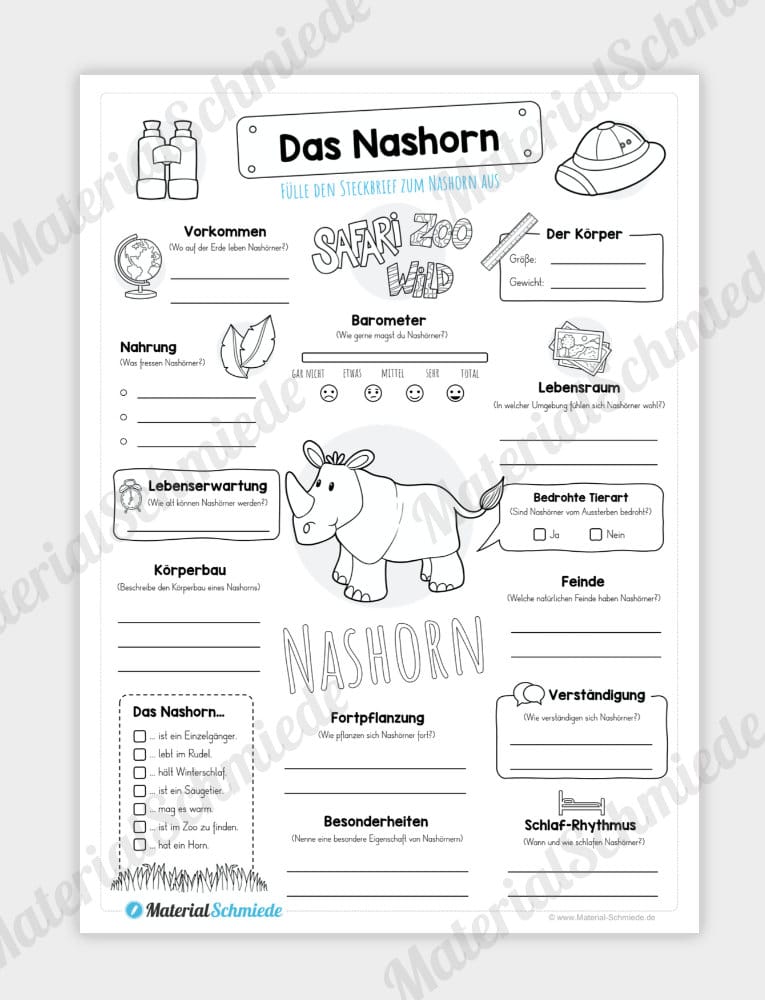 Steckbrief Nashorn