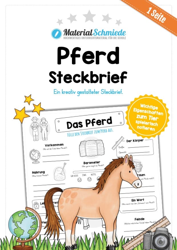 Steckbrief Pferd