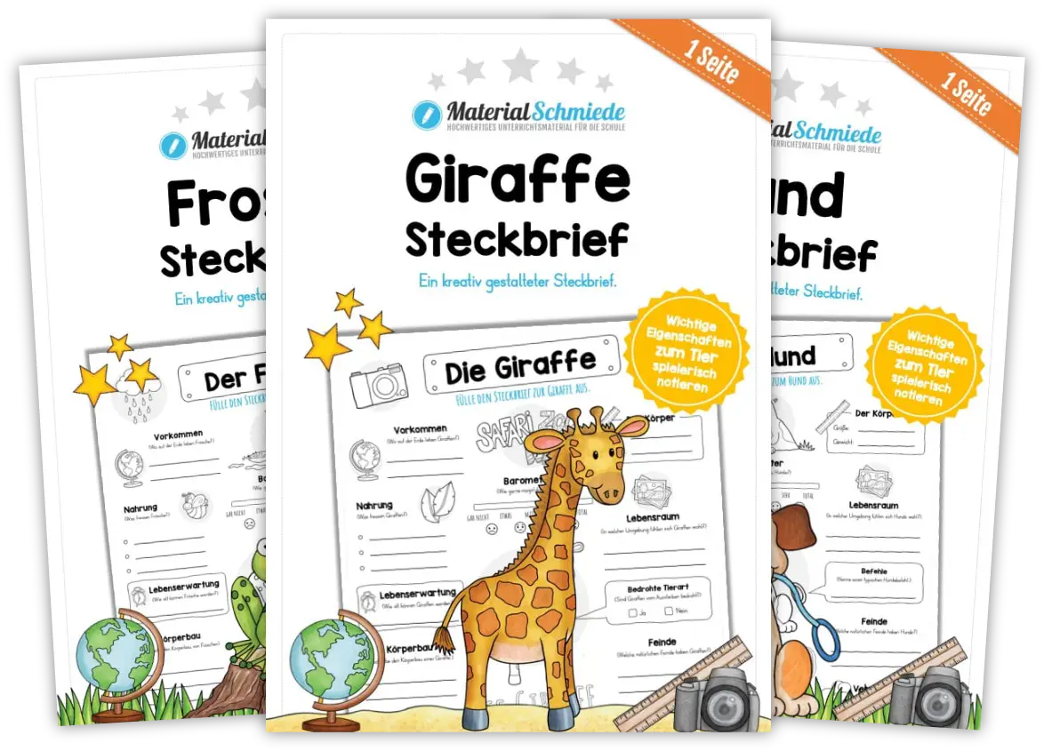Unterrichtsmaterial Tiere für die Grundschule