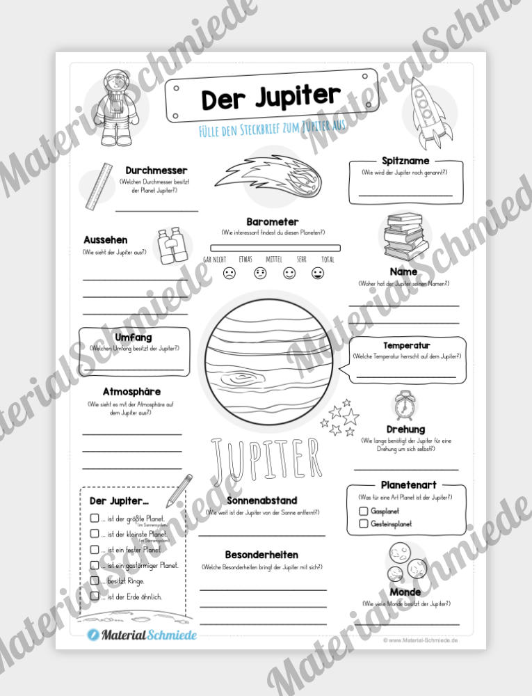 Steckbrief Planet Jupiter