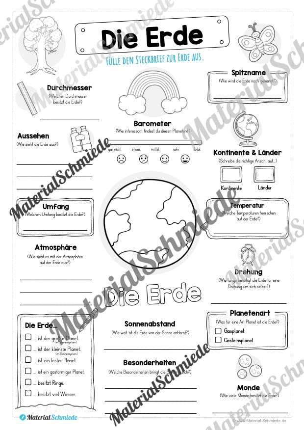 Steckbrief: Planet Erde (Vorschau)