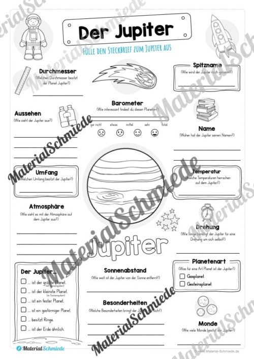 Steckbrief: Planet Jupiter (Vorschau)