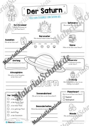 Steckbrief: Planet Saturn (Vorschau)