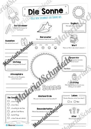 Steckbrief: Die Sonne (Vorschau)