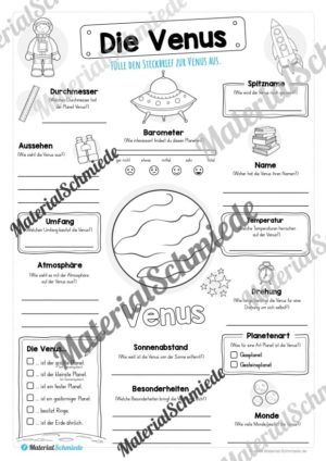 Steckbrief: Planet Venus (Vorschau)