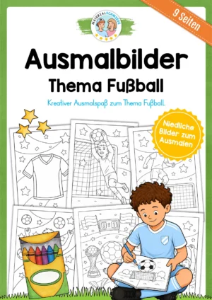 Kostenlose Ausmalbilder zu Thema Fußball