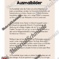 Ausmalbilder für die Elefantenklasse (Arbeitsblatt 01)