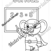 Ausmalbilder für die Elefantenklasse (Arbeitsblatt 05)