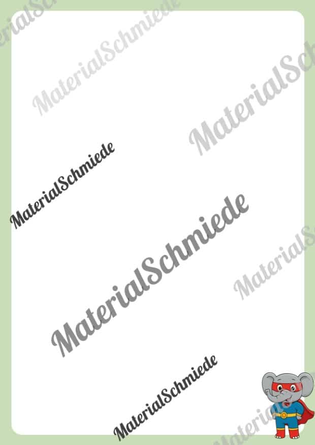 Briefpapier für die Elefantenklasse (Arbeitsblatt 04)