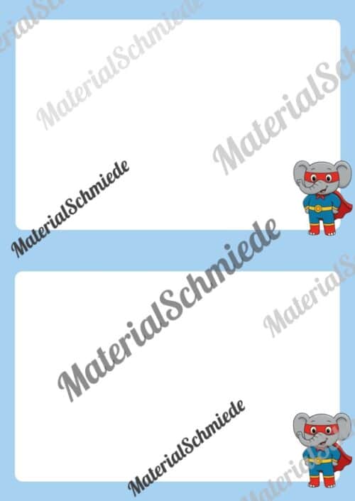 Briefpapier für die Elefantenklasse (Arbeitsblatt 06)