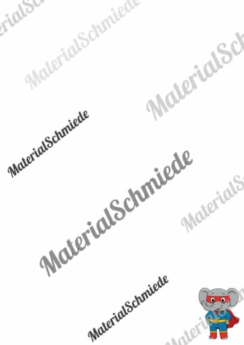 Briefpapier für die Elefantenklasse (Arbeitsblatt 11)