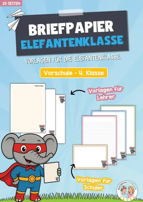 Briefpapier für die Elefantenklasse