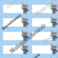 Etiketten für die Elefantenklasse (Arbeitsblatt 02)