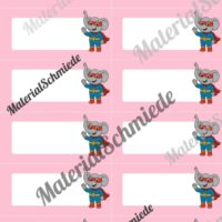 Etiketten für die Elefantenklasse (Arbeitsblatt 03)