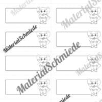 Etiketten für die Elefantenklasse (Arbeitsblatt 09)