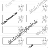 Etiketten für die Elefantenklasse (Arbeitsblatt 10)