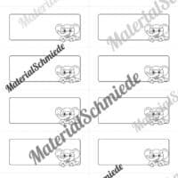 Etiketten für die Elefantenklasse (Arbeitsblatt 11)