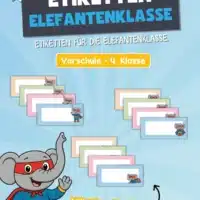 Etiketten für die Elefantenklasse